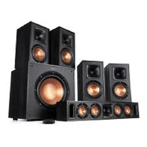 Golden Black Energy Efficient Long Life Span Wireless Bluetooth Connectivity Home Theatre Speaker