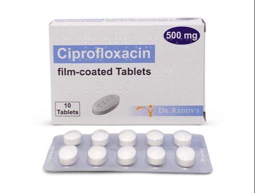 Anti-Bacterial General Medicines Ciprofloxacin 500 Mg 10 Tablets For Adults