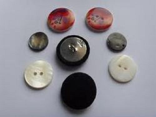 Attractive, Round Shape and Durable Eyelet button and Fabric Covered, Usage in Garments