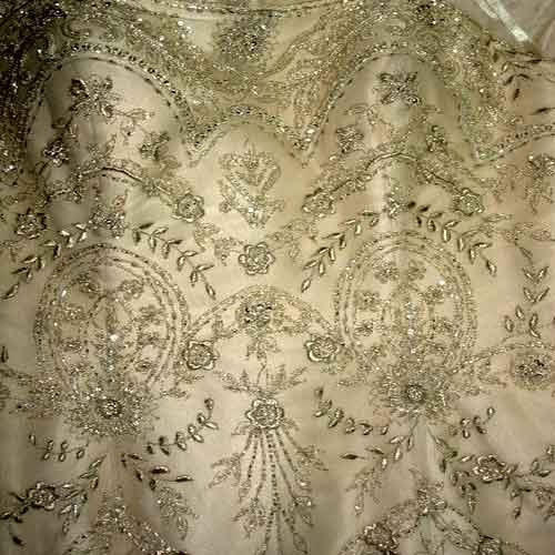 Embroidered Breathable Skin Friendly Party Wear Bridal Fabrics Boluses Cloth For Ladies 