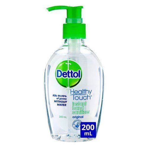 Kills 99.99% Germs Healthy Touch Dettol Original Instant Hand Sanitizer, 200 Ml