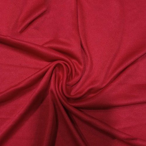 Light Weight Glossy Pure Viscose Chinnon Plain Red Cotton And Chiffon Fabric