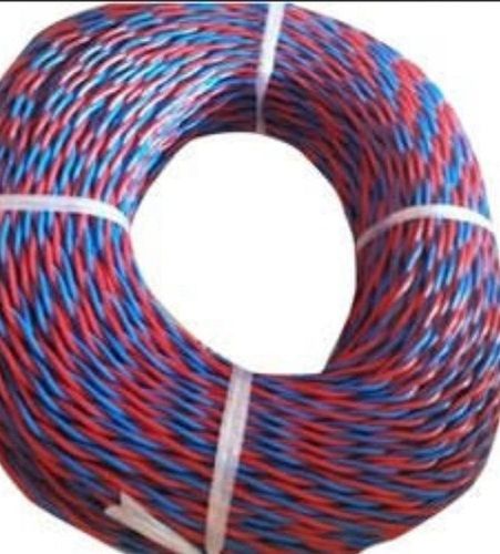 Lightweight Heat Resistant Flexible Double Core Red And Blue Color Electric Wire Cable Capacity: 440 Volt Volt (V)