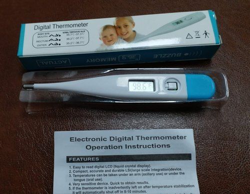 Oral And Underarm Temperature Quick Measurement Flexible Tip Digital Thermometer