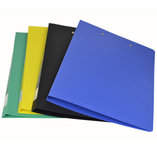 White Plain Blue Color Plastic File Folder