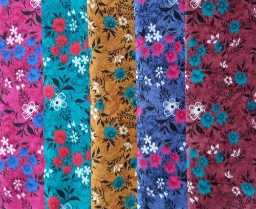 Printed Design Ladies Nighty Fabric With 150m Roll Length And 34 Inches Width