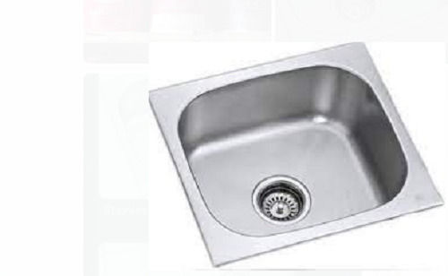 Silver Anti Rust And Anti Scratch Square Stainless Steel Bowl Kitchen Sink