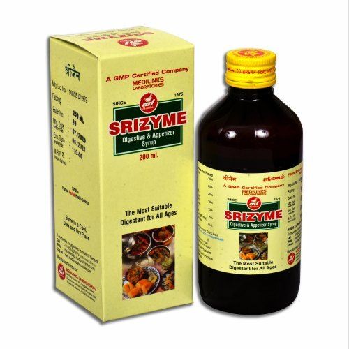 Srizyme Digestive And Appetizer Syrup Organic Medicine