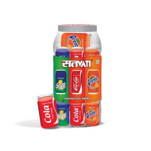 बच्चों के लिए स्वीट एंड टेस्टी तनु की फ़िज़ी मल्टीकलर शुगर कोटेड सॉलिड कैंडी