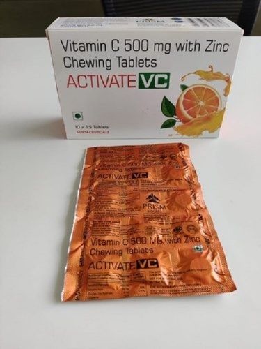 Zinc With Vitamin C Chewing Tablets, Pack Of 10x15 Tablet