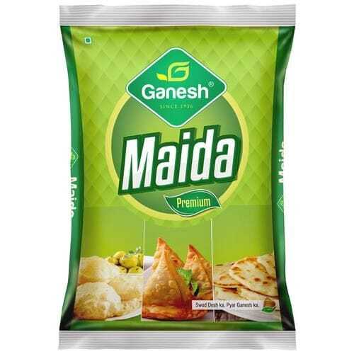 White 100 Percent Natural And A Grade Nutrition Enriched Light Ganesh Maida, 1 Kg