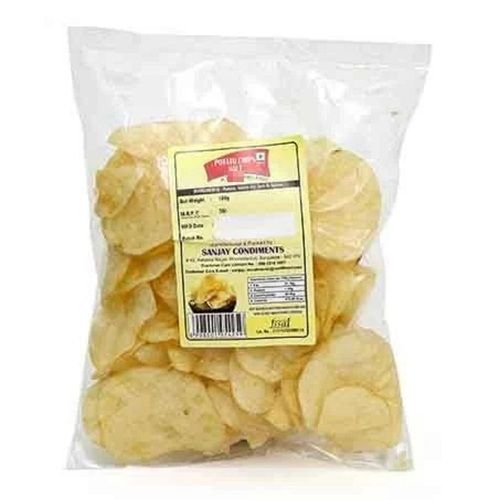 100 Gm Light Yellow Salty Taste Fried Potato Chips