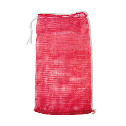 Red Rectangular Shape Plastic Material Plain Leno Bags With 25 Kg Capacity Use: Packaging