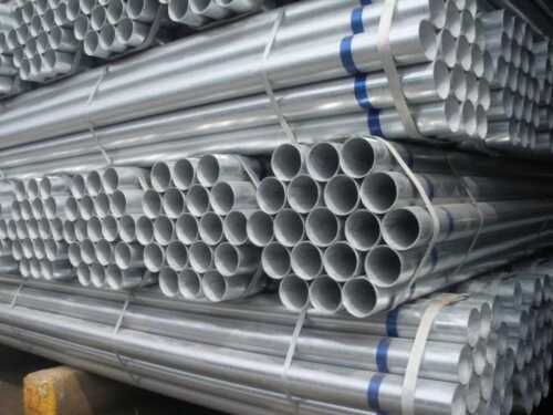 Silver Galvanized Iron Pipe For Construction And Industrial Usage 5-10 Meter Length