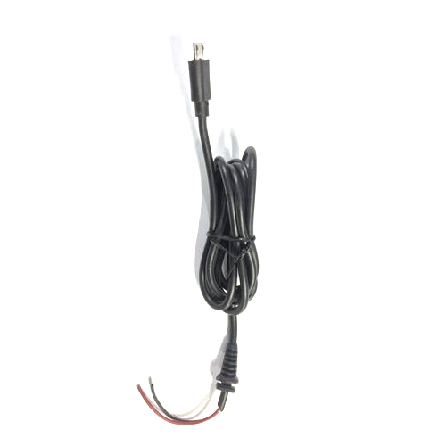 Over Temperature Protect And Easy Foldable Black Mobile Charger Cable - TPE Material, Rotatable Design | Lightweight, Portable & Safe Charging Solution