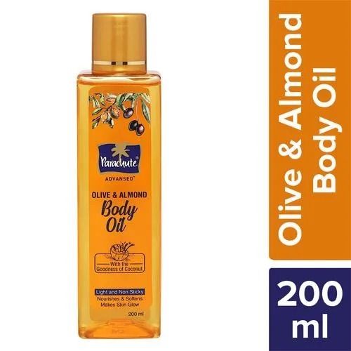 Pack Of 200 Ml Parachute Advanced Light Non Sticky Olive And Almond Body Oil Age Group: All Age Group