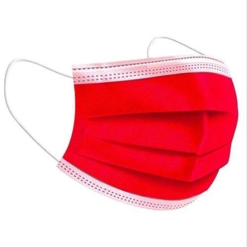 Red Breathable And Comfortable Cotton Disposable Surgical Mask Face 