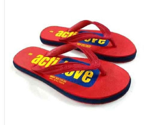 Stylish And Comfortable Red Yellow And Blue Designer Rubber Slipper For Mens Size: All Size