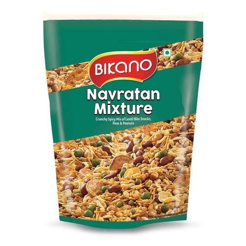 Packed Of 1 Kg Size Salty Taste Bikano Navratan Mixture Namkeen For Snacks Carbohydrate: 4.34% Percentage ( % )