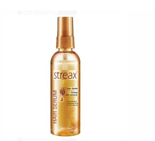 100 Ml Bottle With Vitamins And Minerals Round Streax Hair Serum