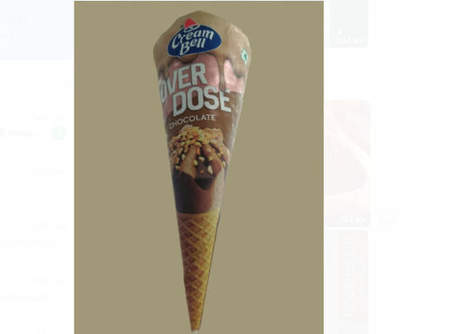 Sweet And Delicious Brown Chocolate Ice Cream Cone With 100 Ml Box Packaging Fat Contains (%): 5 Percentage ( % )