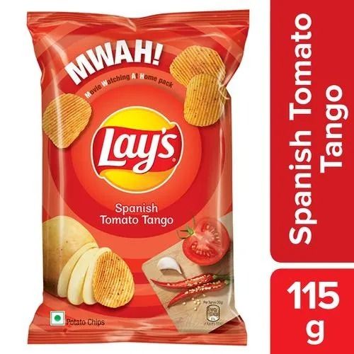 115 Gram Delicious And Crispy Spanish Tomato Tango Flavor Lays Potato Chips