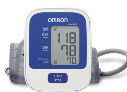 Abs Plastic Battery Powered Automatic White Omron Digital Blood Pressure Monitor Measuring Method: Oscillometric Method