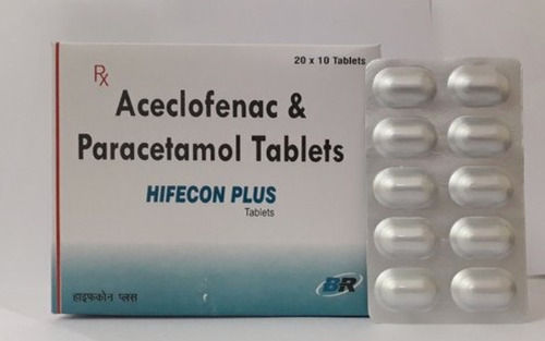 Aceclofenac & Paracetamol Tablets Pack Of 20 X 10 Tablets