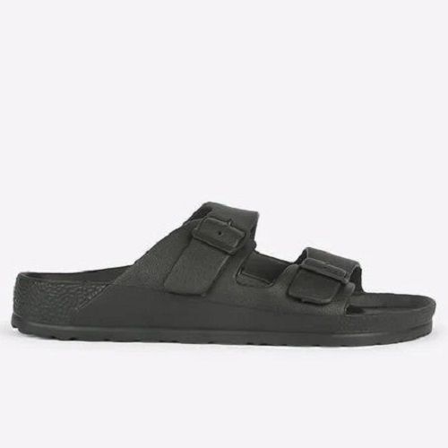 Black Comfortable And Breathable Lightweight Strap Slip 8 Inch Size Men's Sandals