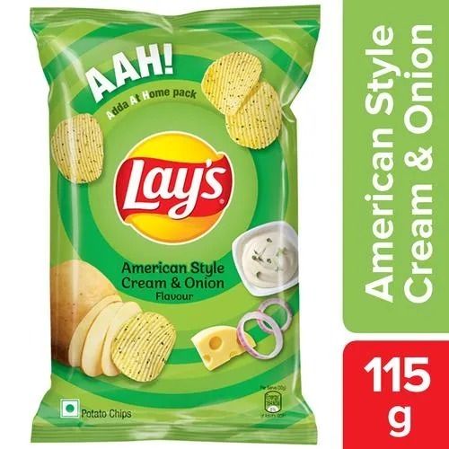 Delicious And Crispy American Style Cream And Onion Flavor Lays Potato Chips