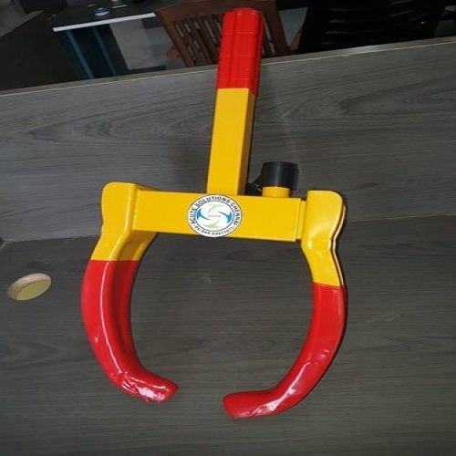 White Easy To Install And Long Durable Rust Resistant Heavy Duty Wheel Clamp