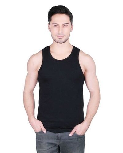 अच्छी क्वालिटी और आरामदायक स्टिचिंग फिट स्लीवलेस राउंड नेक मेन फैंसी ब्लैक वेस्ट