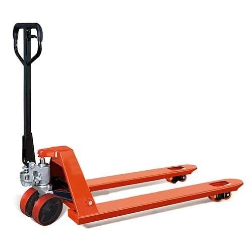 Hulk Hand Operated Pallet Truck - 3000 Kg Load Capacity, 85-195 mm Fork Height, Yellow | Ideal for Material Handling, New Condition, 180x50 mm Steering Wheel