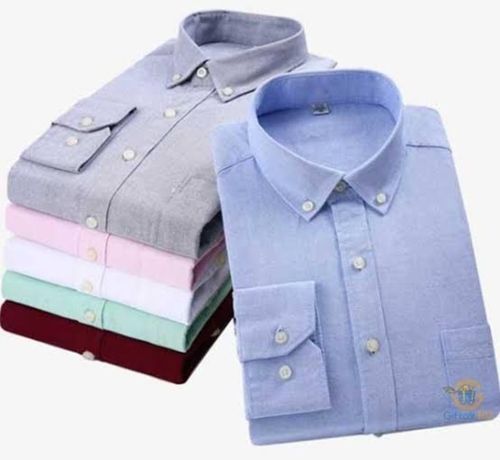 Vinyl Lightweight And Breathable Multicolor Design Plain Mens Cotton Formal Shirts