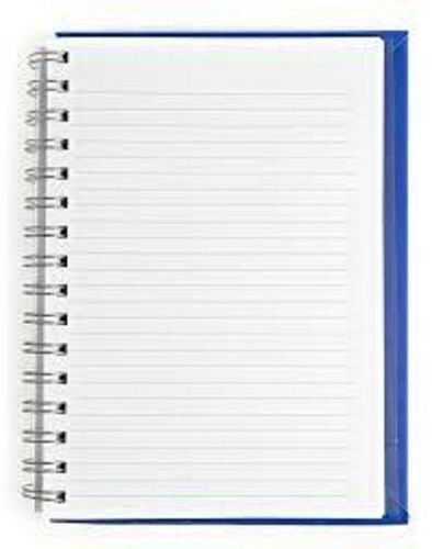 Lightweight Hard Binding And Hard Cover Bright Pages Blue A4 Spiral Notebook Application: Industrial