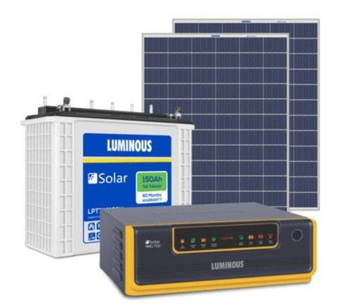 Long Lasting High Performance Easy To Install Luminous Solar Inverter And Battery