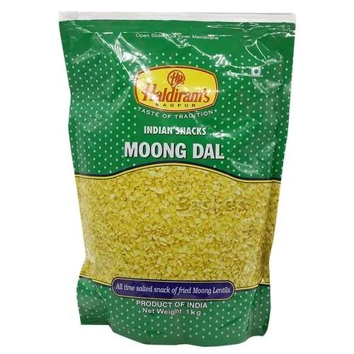 Pack Of 1 Kg Salty Crispy And Tasty Haldirams Moong Dal Namkeen For Snacks Carbohydrate: 49.5 Grams (G)