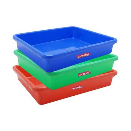 Plastic Food Tray Available In Different Colours, Plain Pattern And Light Weight Application: Events