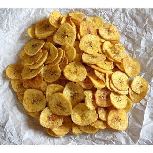 Rich In Fiber, Vitamin A Thin Sliced Crispy And Salty Snack Natural Banana Chips