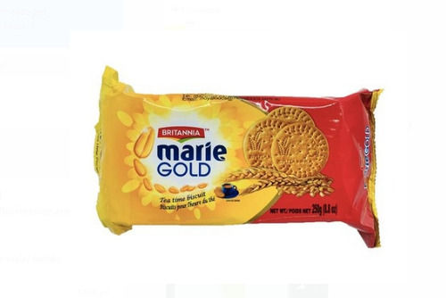 Round Shape Sweet Taste Made From Wheat Britannia Marie Gold Biscuit For Tea Fat Content (%): 10 Grams (G)