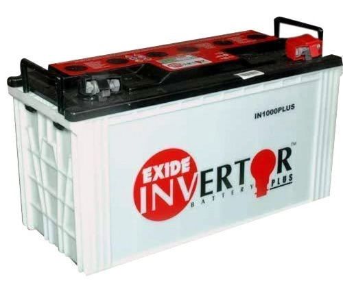 White Shock Resistant High Performance And Energy Efficient Exide Inverter Battery