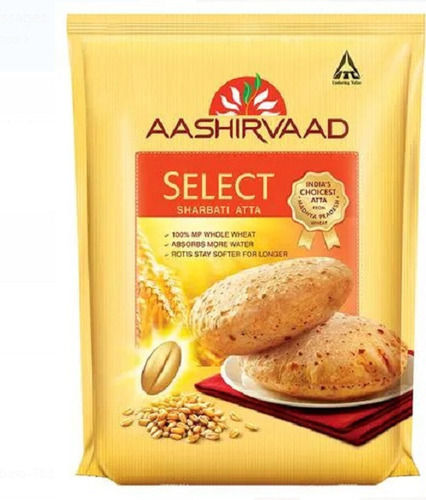 Packed Of 10 Kg Size 100% Natural India'S Choicest Aashirvaad Select Sharbati Atta Carbohydrate: 68 Grams (G)