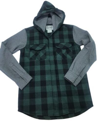 Boys Stylish Cotton Spread Collar With Long Sleeves Modern Checks Shirt