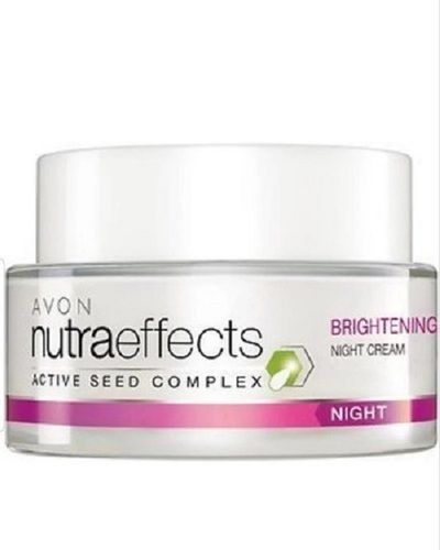 Chemical Free Nutra Effects Active Seed Complex Avon Brightening Night Cream