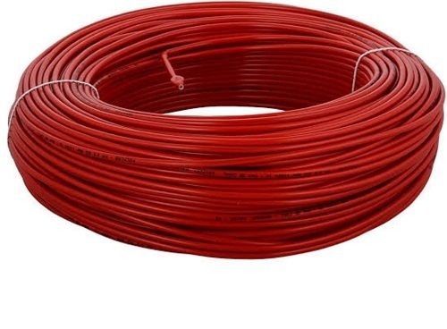 Energy Efficient And Heat Resistance Flexible Pvc Copper Red Electric Wire Cable