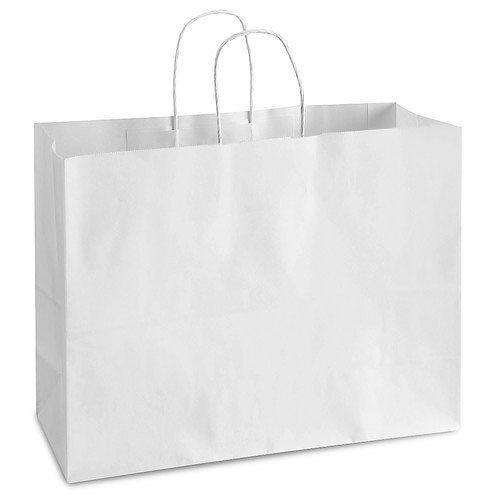 Environment Friendly Reusable And Biodegradable White Paper Carry Bags Diamond Carat: As Per Requirement Carat