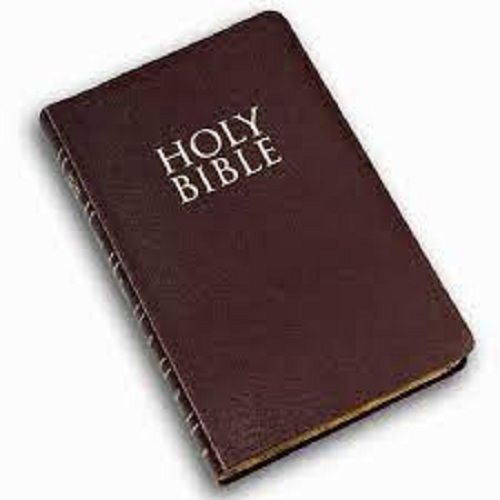 Holy Bible Religious Book for Gift Someone With Rectangular Shape, Brown Cover