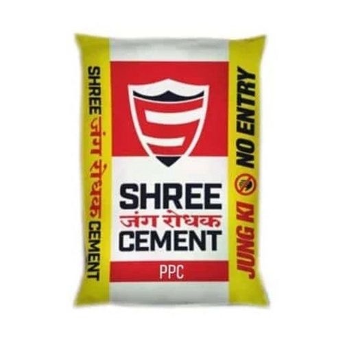 Grey Grade 43 Refractory Shree Ppc Cement For Construction Use With 50 Kg Sack Bag Pack 