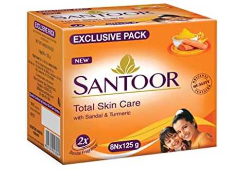 Bights Skin Soft Smooth Glowing Skin Nourishment Moisturizing Santoor Soap