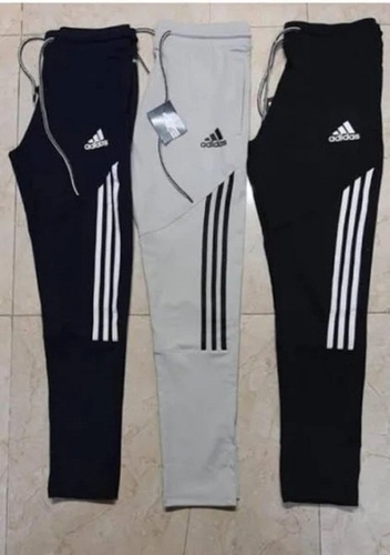 3 पीस का पैक कैज़ुअल वियर के लिए अलग-अलग रंग का स्ट्राइप्ड कॉटन पुरुषों का ट्रैक पैंट आयु समूह: वयस्क